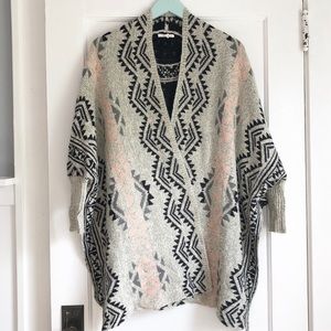 Maurices Cozy Patterned Shawl Sweater
